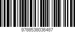 Código de barras (EAN, GTIN, SKU, ISBN): '9788538036487'