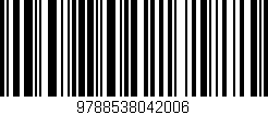 Código de barras (EAN, GTIN, SKU, ISBN): '9788538042006'