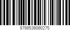 Código de barras (EAN, GTIN, SKU, ISBN): '9788538080275'