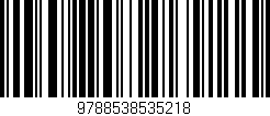 Código de barras (EAN, GTIN, SKU, ISBN): '9788538535218'
