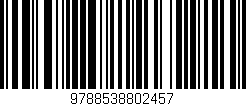 Código de barras (EAN, GTIN, SKU, ISBN): '9788538802457'