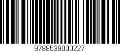 Código de barras (EAN, GTIN, SKU, ISBN): '9788539000227'