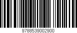 Código de barras (EAN, GTIN, SKU, ISBN): '9788539002900'