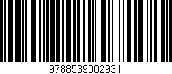 Código de barras (EAN, GTIN, SKU, ISBN): '9788539002931'