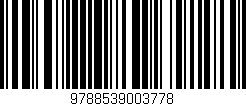 Código de barras (EAN, GTIN, SKU, ISBN): '9788539003778'