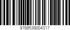 Código de barras (EAN, GTIN, SKU, ISBN): '9788539004317'