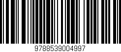 Código de barras (EAN, GTIN, SKU, ISBN): '9788539004997'