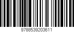Código de barras (EAN, GTIN, SKU, ISBN): '9788539203611'