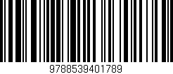 Código de barras (EAN, GTIN, SKU, ISBN): '9788539401789'
