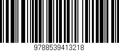 Código de barras (EAN, GTIN, SKU, ISBN): '9788539413218'