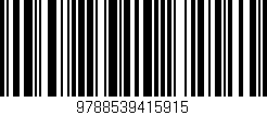 Código de barras (EAN, GTIN, SKU, ISBN): '9788539415915'