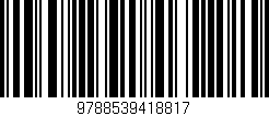 Código de barras (EAN, GTIN, SKU, ISBN): '9788539418817'