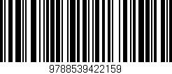 Código de barras (EAN, GTIN, SKU, ISBN): '9788539422159'