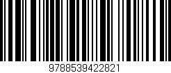 Código de barras (EAN, GTIN, SKU, ISBN): '9788539422821'