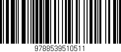 Código de barras (EAN, GTIN, SKU, ISBN): '9788539510511'