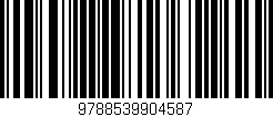 Código de barras (EAN, GTIN, SKU, ISBN): '9788539904587'