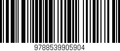 Código de barras (EAN, GTIN, SKU, ISBN): '9788539905904'