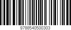 Código de barras (EAN, GTIN, SKU, ISBN): '9788540500303'