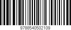 Código de barras (EAN, GTIN, SKU, ISBN): '9788540502109'