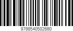 Código de barras (EAN, GTIN, SKU, ISBN): '9788540502680'