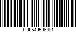 Código de barras (EAN, GTIN, SKU, ISBN): '9788540506381'