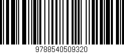 Código de barras (EAN, GTIN, SKU, ISBN): '9788540509320'