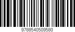 Código de barras (EAN, GTIN, SKU, ISBN): '9788540509580'