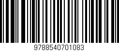 Código de barras (EAN, GTIN, SKU, ISBN): '9788540701083'