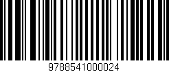Código de barras (EAN, GTIN, SKU, ISBN): '9788541000024'