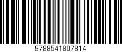 Código de barras (EAN, GTIN, SKU, ISBN): '9788541807814'