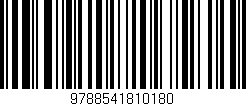 Código de barras (EAN, GTIN, SKU, ISBN): '9788541810180'