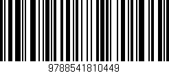 Código de barras (EAN, GTIN, SKU, ISBN): '9788541810449'