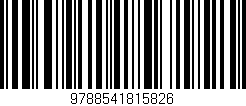 Código de barras (EAN, GTIN, SKU, ISBN): '9788541815826'