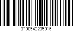 Código de barras (EAN, GTIN, SKU, ISBN): '9788542205916'