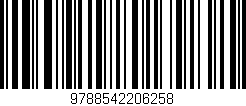 Código de barras (EAN, GTIN, SKU, ISBN): '9788542206258'