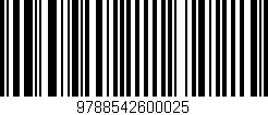 Código de barras (EAN, GTIN, SKU, ISBN): '9788542600025'