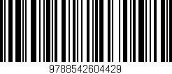 Código de barras (EAN, GTIN, SKU, ISBN): '9788542604429'
