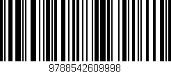 Código de barras (EAN, GTIN, SKU, ISBN): '9788542609998'