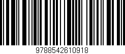Código de barras (EAN, GTIN, SKU, ISBN): '9788542610918'