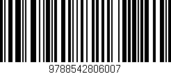 Código de barras (EAN, GTIN, SKU, ISBN): '9788542806007'