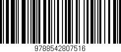 Código de barras (EAN, GTIN, SKU, ISBN): '9788542807516'