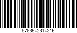 Código de barras (EAN, GTIN, SKU, ISBN): '9788542814316'