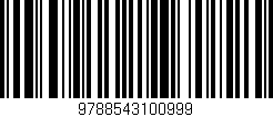 Código de barras (EAN, GTIN, SKU, ISBN): '9788543100999'