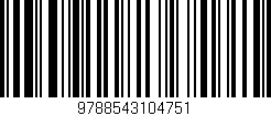 Código de barras (EAN, GTIN, SKU, ISBN): '9788543104751'