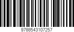 Código de barras (EAN, GTIN, SKU, ISBN): '9788543107257'