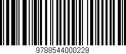 Código de barras (EAN, GTIN, SKU, ISBN): '9788544000229'