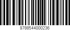Código de barras (EAN, GTIN, SKU, ISBN): '9788544000236'