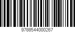 Código de barras (EAN, GTIN, SKU, ISBN): '9788544000267'
