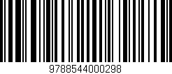 Código de barras (EAN, GTIN, SKU, ISBN): '9788544000298'