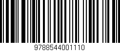Código de barras (EAN, GTIN, SKU, ISBN): '9788544001110'